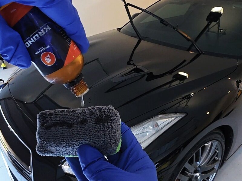 Ceramic coating application by Flagship Detailing