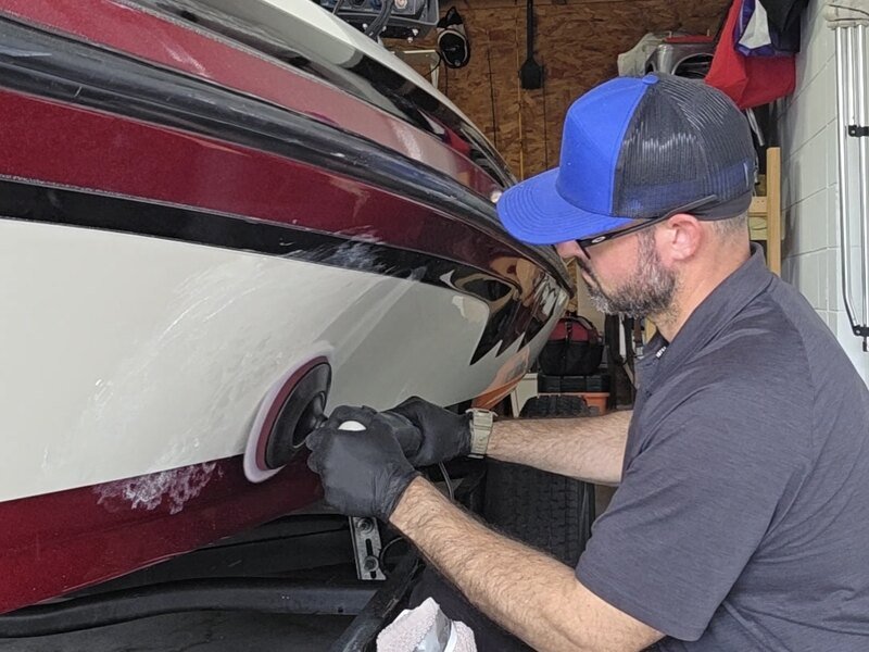 Gel coat correction result by Flagship Detailing